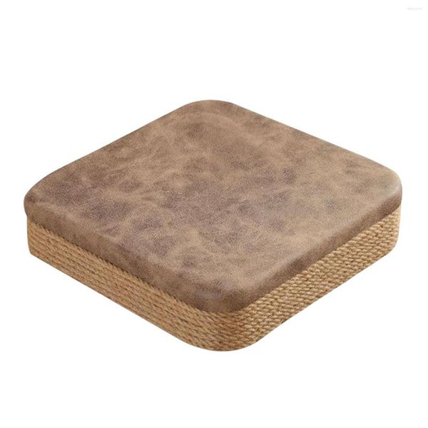 Yastık taşınabilir düz koltuk kare el dokuması el yapımı zemin pouf mat oturma odası açık yoga uygulama dekorasyonu