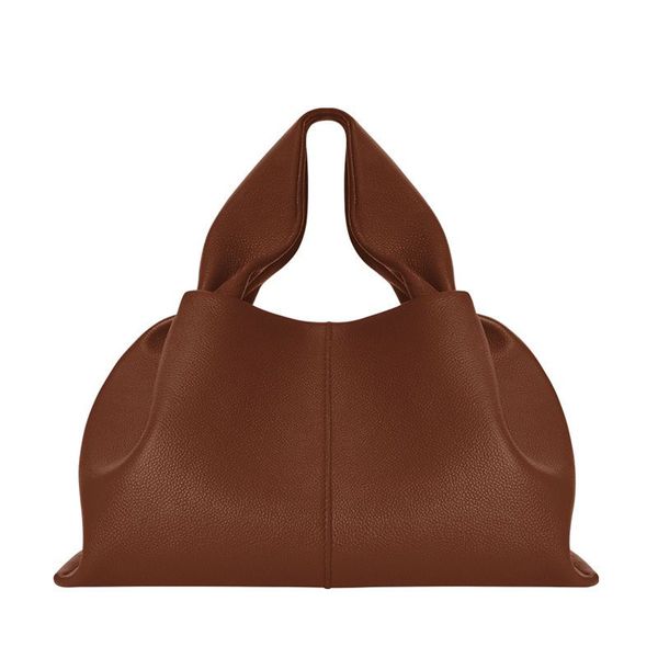 Vollkorn Hobo große Umhängetasche NO 9 Handtasche weiche Numero Cognac Farbe Lederbeutel Magnetschnalle Rindsleder Umhängetasche für Frauen ZB023 F23