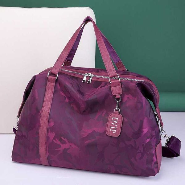 Bolsa de viagem da marca Chao, bolsa feminina, bolsa de bagagem portátil vermelha de curta distância, versão coreana, bolsa de viagem de grande capacidade, bolsa de fitness para viagem de negócios