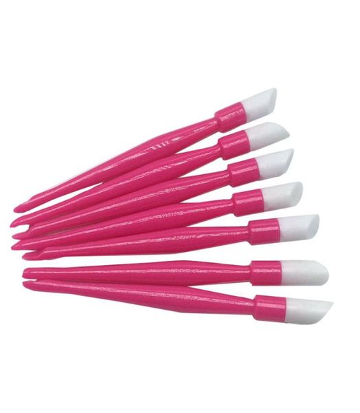 EasyNail 50 pz Rosa Morbido Spingipelle per cuticole Gomma di plastica viola scuro Disponibili Strumenti per unghie di alta qualità4578077