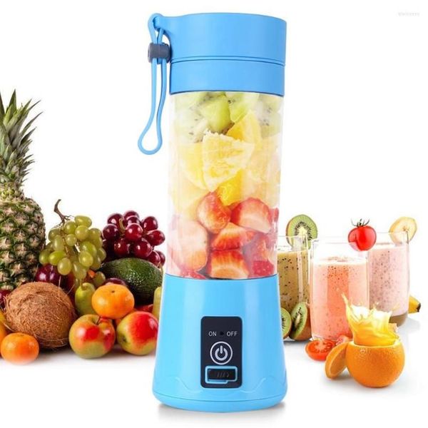 Espremedores 6 Lâminas Mini USB Portátil Elétrico Espremedor de Frutas Smoothie Maker Blender328s