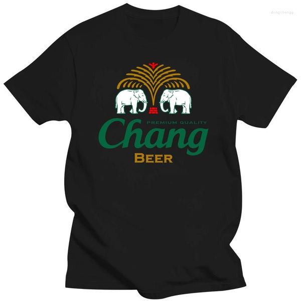 Camisetas masculinas Chang Beer Thai Drink Shirt Singha Lao Leo Tiger Carabow Bali Gift