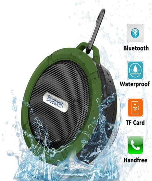 Bluetooth draadloze luidsprekers Waterdichte douche C6-luidspreker 5W Sterke luidspreker Lange batterijduur met microfoon en verwijderbare zuignap5544448