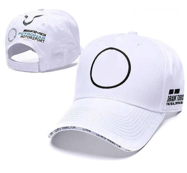 Üst F1 Yarış Motosiklet Şapkaları Takımı Mercedes-Benz-AMG Marshmello Erkekler ve Kadın Spor Balo Şapkası Takılmış Moda Mesh Kapağı Gençlik Trucker Caps A6