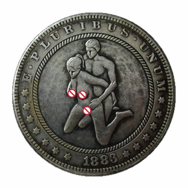 1883-CC sexy Hobo-Münzen USA Morgan Dollar Handgeschnitzte Kunsthandwerke Kopiermünzen Metallhandwerke Besondere Geschenke