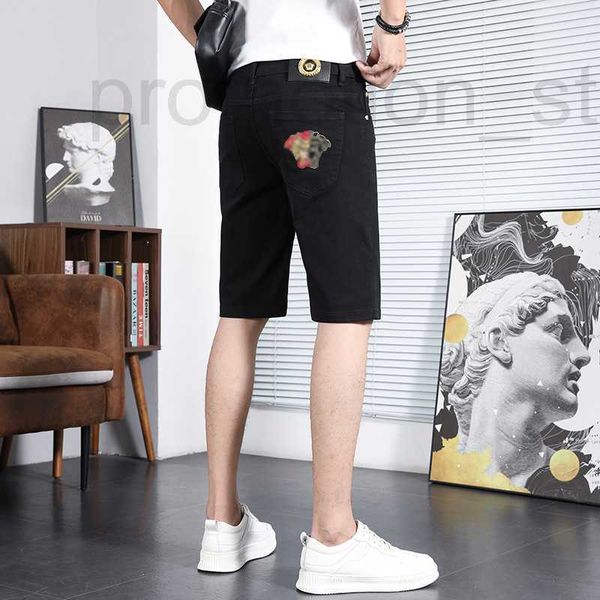 Herren Jeans Designer White Denim Shorts Männer personalisierte Stickerei tragen Hosen lässige SHORTS MEN NZ46