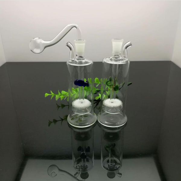 Pfeife Mini-Huka-Glasbongs Bunte Metallform Mehrere ausgefallene Sandkern-Silentfilter-Glaskunststile