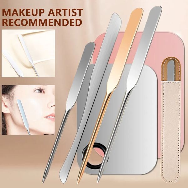 Make-up-Werkzeuge Edelstahl-Kosmetik-Grundspatel Mischstab Lidschatten-Creme-Werkzeug 231117