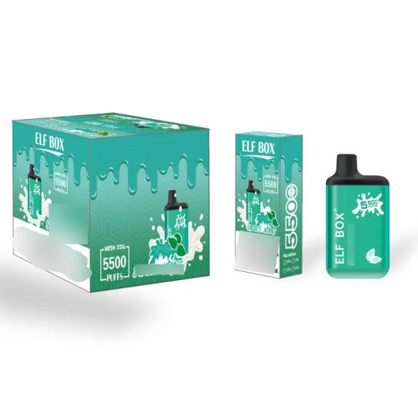 Original DOLODA ELF BOX 5500 Puffs Einweg-E-Zigaretten Vape Pen 13 ml Pod 650 mAh wiederaufladbare Batterie China Authentische Großhandels-Vapers Desechables Puff 5,5K