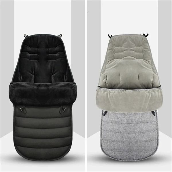 Schlafsäcke Winter verdickter Schlafsack warmer Babyumschlag geboren winddicht wasserdicht Kinderwagen Fußabdeckung Zubehör 231117