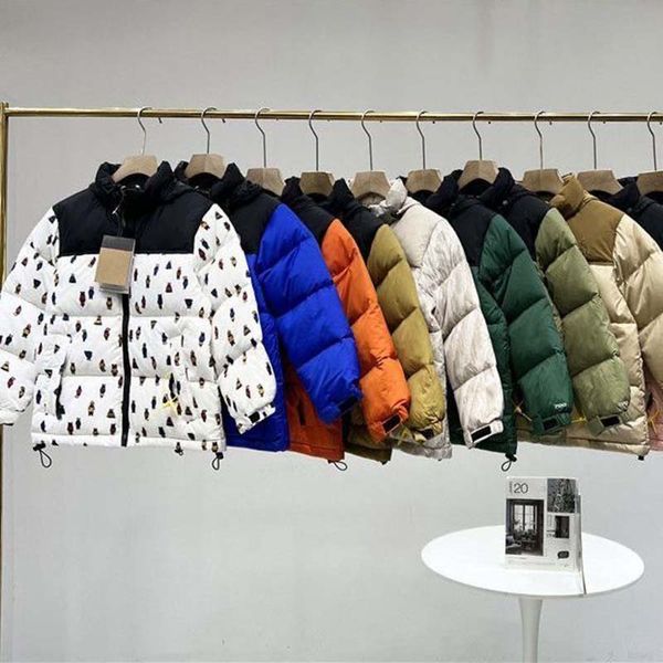 2023 Daunenmantel Jacke Winter Puffer Parkas Gesicht Designer Parkas Kinder Match Wasserdichte weiße Entendaunen Damen TF North Jacken Größe