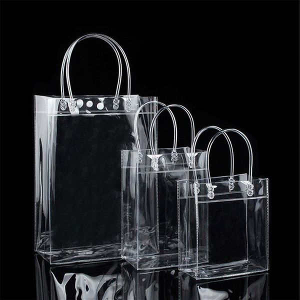 Transparente Plastikhandbags Strand Umhängetasche Frauen Trend Tote Gelee Fashion PVC Clear Bag Einkaufstaschen für Lebensmittel TOTE322W