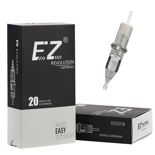 Tattoo-Nadeln EZ Revolution Needle Cartridge #08 Bugpin 025 mm Round Liner RL für Permanent Make-up Rotary Pen-Maschinen 20 StückBox 230417