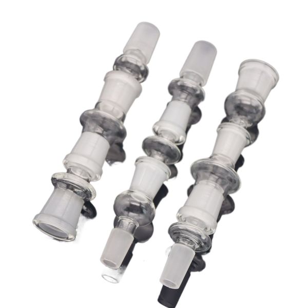 18MM 14MM Männlich Weiblich Strainght Joint Glas Adapter Klar Glas Dome Adapter Glas Konverter 19mm 14,5mm Glas Wasser Rohr