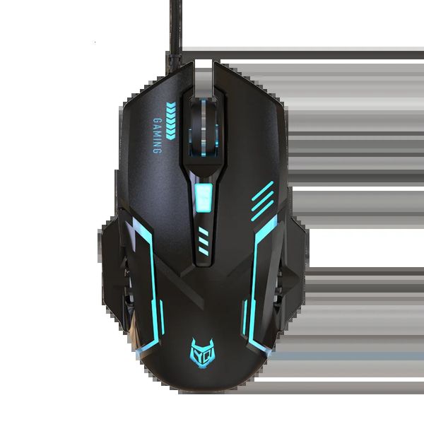 Ratos T07 TYPE C Mouse com fio 360DPI luzes ou interface USB adequado para jogos e uso de escritório 231117