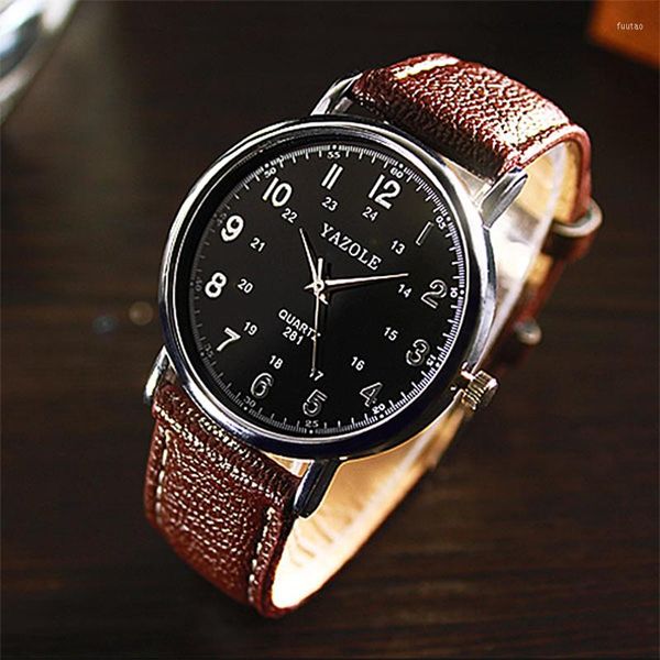 Нарученные часы Yazole Women смотрит Quartz Fashion Casual Leather Watch Женская цена падение 2023