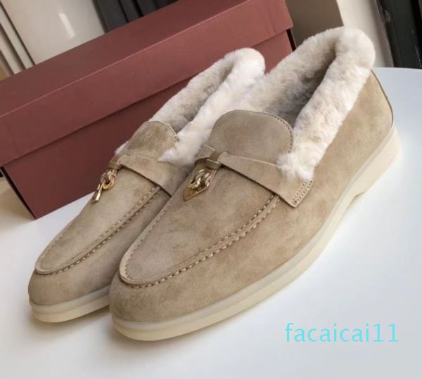 Knöchelfell Outdoor-Reise-Sneaker Freizeitschuhe Loafer Damen Lieblingsschuh mit Box