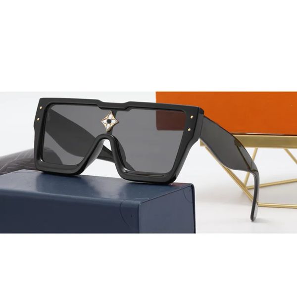 Luxus-Designer-Sonnenbrille, Designer-MILLIONÄR-Brille, Herren-Damen-Sonnenbrille, übergroß, quadratisch, Vintage-Schild, coole Ins-Diamant-Sonnenbrille für Damen mit Box