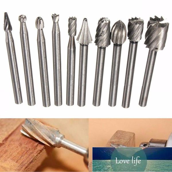 10pcs carburo di tungsteno punta da trapano frese rotanti metallo diamante rettifica lavorazione del legno frese punte da trapano gambo strumento