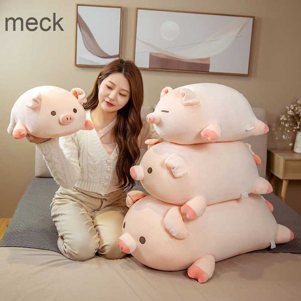 Gefüllte Plüschtiere 1pc 40/50cm Squishy Pig Stuffed Doll Liegendes Plüsch Piggy Toy Animal Weiches Plüschkissen für Kinder Baby Trösten Geburtstagsgeschenk