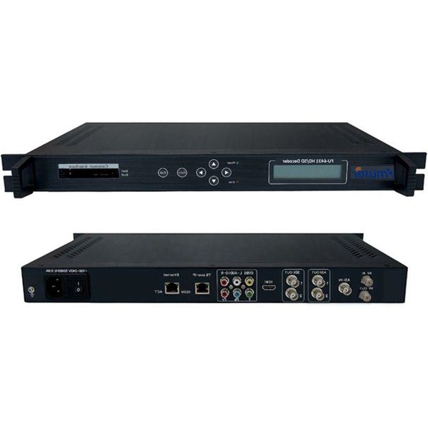 Бесплатная доставка FU-6431 Декодер DVB-S/S2 RF 1ASI Iuput ASI SDI HD IP AV YPbPr Выход AVS AVS Декодирование ЖК-панели Qjqpt