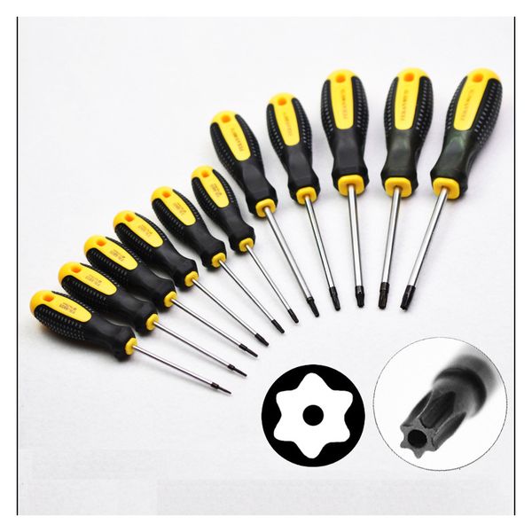 Cacciaviti di cacciaviti magnetico Torx Cacciavite set 11pcs a stella a 6 punti Drow Driver a forma di T5 su T30 Kit Home Repair Strumenti manuali 230417