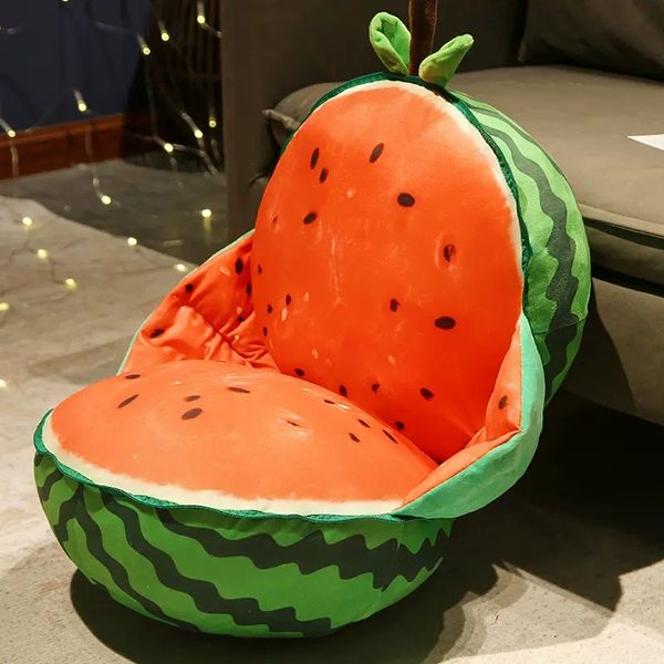 Obst Wassermelone Sofakissen Einteiliges Kissen Plüschtier Lustige Schlafpuppe Kissen Mädchen Geburtstagsgeschenk 60x40cm DY10162