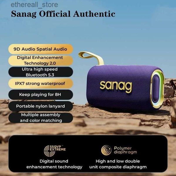 Динамики для сотовых телефонов Sanag M30S PRO Bluetooth-динамик IPX7 Водонепроницаемый стереодинамик объемного звучания HD Громкоговоритель для громкой связи для звонков USB C Зарядка Q231117