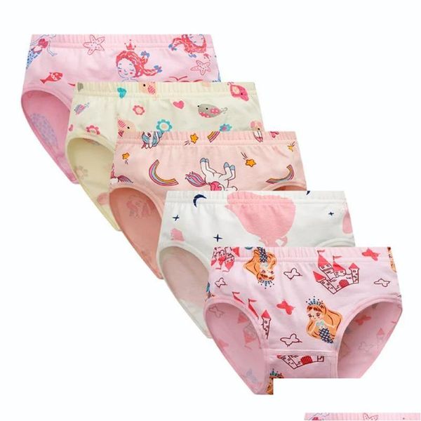 Slipje 5 stks/partij Katoenen Baby Meisjes Slips Tiener Voor Kinderen Shorts Ondergoed Kinderen Onderbroeken Kleding Drop Delivery Moederschap Clothi Dhjrq