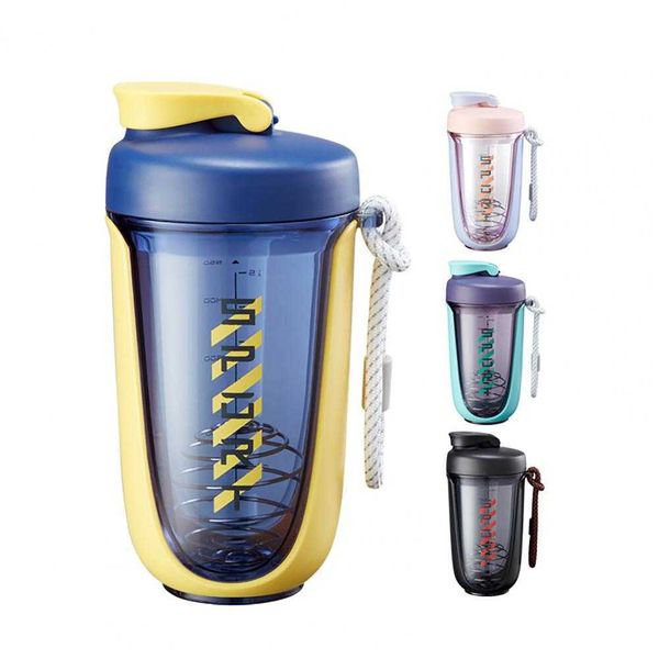 Su Şişesi 1 PCS 550ml Taşınabilir Kawaii Plastik Tritan Shaker Su Şişesi Spor Spor Salonu Seyahat Protein Shaker İçecek Şişeleri BPA Ücretsiz Yeni 2023 P230324