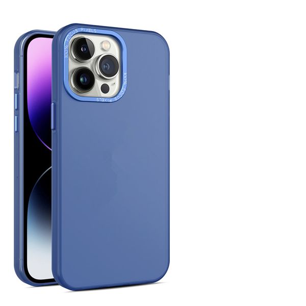 İPhone 15 Pro Max 14 Samsung Galaxy S23 FE A24 A34 A54 5G Metal Kamera Lens Koruma Kauçuk Kapakları için Mat Hibrit Telefon Kılıfları