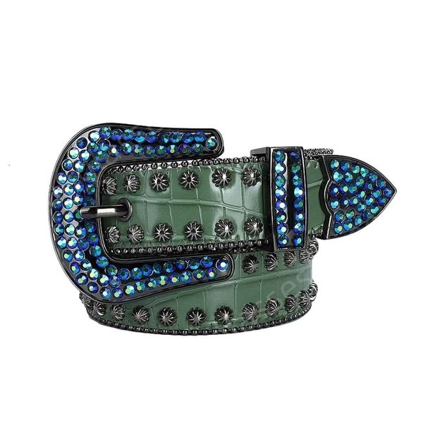 Bb simon cinto designer de qualidade superior strass cravejado cinto de couro ocidental para homens mulheres vintage bling cintos de cintura para calças jeans