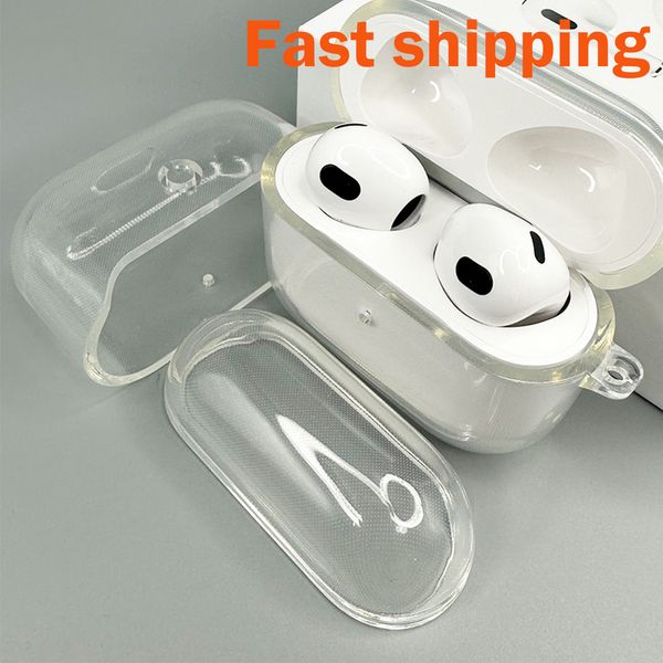 Para AirPods Pro 2º 3º fones de ouvido 3º fones de ouvido Tampa de proteção Apple Carregamento sem fio Caixa de choques de choques de choques 3º caixa AirPods