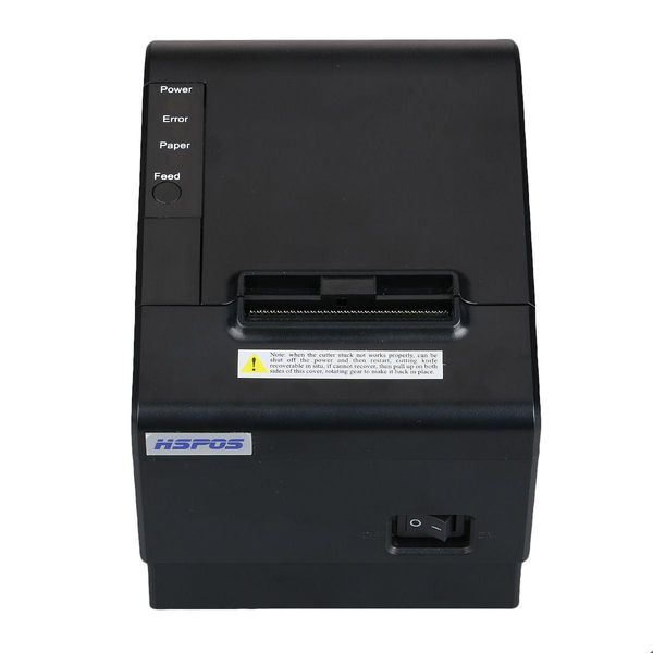 Drucker 58 mm USB POS Thermodrucker Maschine LAN-Schnittstelle mit Cutter Hochgeschwindigkeitsdruckunterstützung Logo herunterladen und drucken Hs-K58Cul Dhgrn