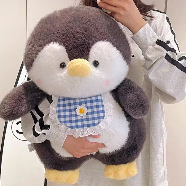 Kawaii simulação pinguim brinquedo de pelúcia dos desenhos animados bonito brinquedo de pelúcia crianças dormindo conforto boneca menina travesseiro macio decoração do quarto presente aniversário