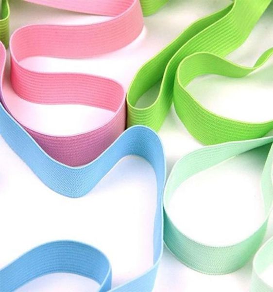 Fasce elastiche da 2 M da 1 pollice con elasticità colorata in maglia per abbigliamento Accessori per cucire Cintura Gonne da tavolo Matrimonio Baby Shower Fai da te Par7466157