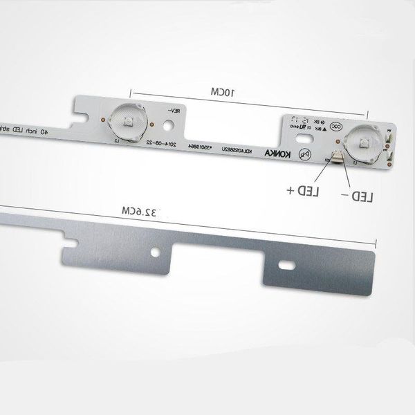 Бесплатная доставка, новые 100 шт. * 4 светодиода * 6 В светодиодные ленты, работающие для телевизора KDL39SS662U 35018339 KDL40SS662U 35019864 326 мм Dhcdx