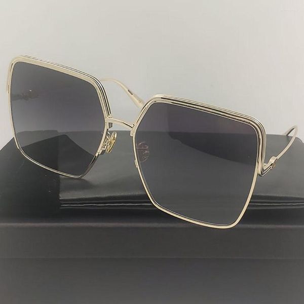 Óculos de sol mulheres metal de liga quadrada para homens Designer de marca estranha Party Girls Summer Shades Products Vintage Sun Glasses