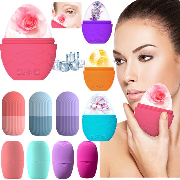 Tools de sorvete de sorvete de silicone Cubo de gelo Bandejas de beleza Lifting Contorndo Bola de gelo Face Massager O olho Roller Reduce a Ferramenta de Cuidados com a pele da acne 230414