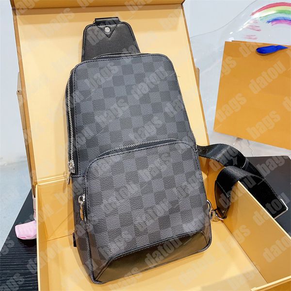 Man Crossbody Avenue Nedek çantası Tasarımcı Sling Bag Erkek Çapraz Gövde Bel Çantası İş Omuz Çantaları Moda Bumbag Tasarımcıları Çantalar Göğüs Paketi