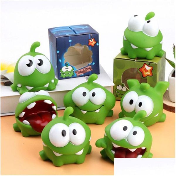 Giocattoli da bagno Green Big Eyed Frog Candy Gl Monster Baby Childrens Noise Action Character Regali Gioco divertente 230615 Drop Delivery Kids Maternit Dhtyq