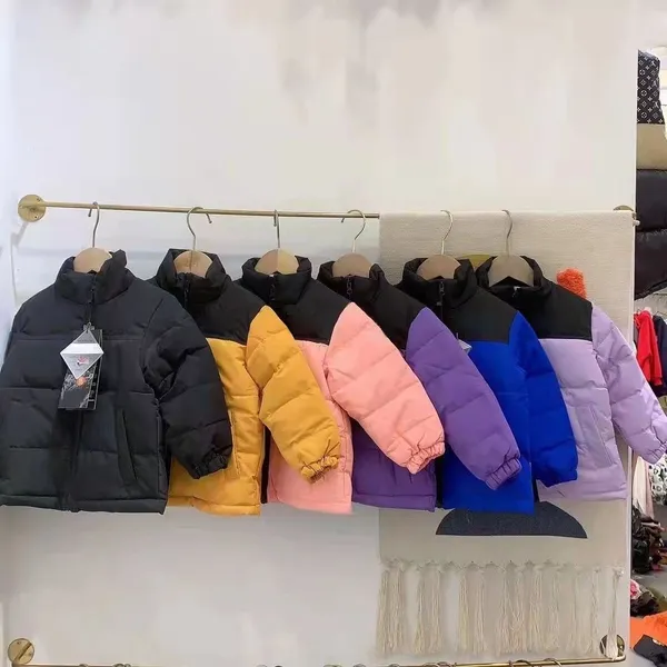 2024Kids bambini nord la giacca affrontata Stilista Cappotto Parka Giacca invernale Uomo Donna Cappotto Giacca Piumino Capispalla Causale Hip Hop Streetwear