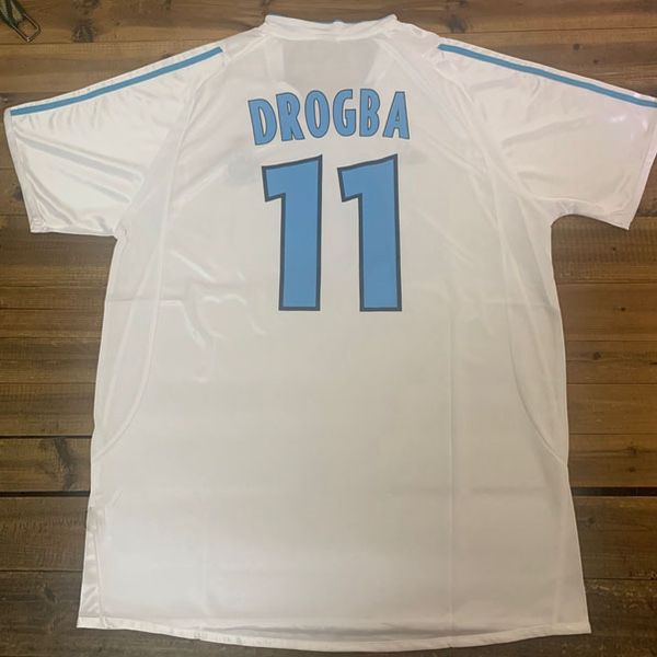 1998 1999 Maglie da calcio retrò Marsiglia DROGBA Pires Ribery Barthez Ravanelli Nasri Gallas Maglia da calcio classica vintage da calcio 2002 2003 Maglia da calcio per la casa