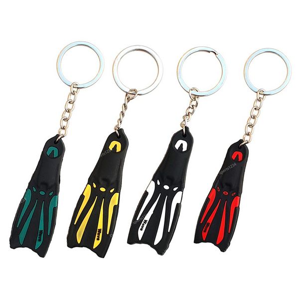 Mini Scuba Diving Pinna Portachiavi Portachiavi Flipper Portachiavi Diver Diving Regalo Accessori per piscina Mini portachiavi flipper