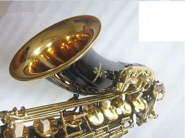 Japan YANAGIS T-902 Tenorsaxophon Marke Tenorsaxophon Musikinstrumente Bb-Ton Schwarzer Goldschlüssel Messingrohr Goldschlüssel Saxophon mit Koffer Kostenloser Versand