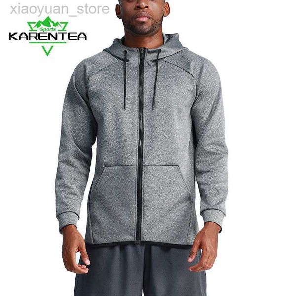 Herren Jacken Herren Oberteile Laufjacke Sport Fitness Langarm Kapuze Gym Fußball Basketball Outdoor Training Jogging Hoodie Atmungsaktive Jacke