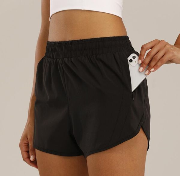 marca de verão shorts femininos de ioga roupas de cintura alta exercícios pretos calças curtas pretas fitness wear garotas executando calças femininas de calça esportiva