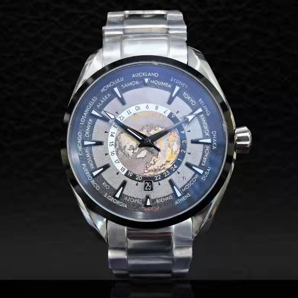 Moda Uomo Orologio di lusso World Time Uomo Orologi automatici Movimento meccanico Orologio da uomo di design orologio da uomo 150 orologi da polso, edizione limitata, orologio da polso di lusso rt