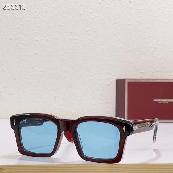 Óculos de sol 2023 Moda Vintage Kainei 10mm Grosso Quadro de Acetato Importado UV400 Lente Polarizada Mulheres Homem Alta Qualidade