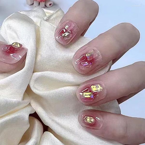 False unhas brilhantes diamante diamante amarelo ouro ice ice produtos transparentes